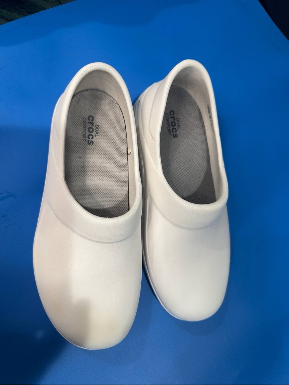 Crocs Neria Pro II White Slip Resistant Work Clogs Women’s W7 - Picture 5 of 9
